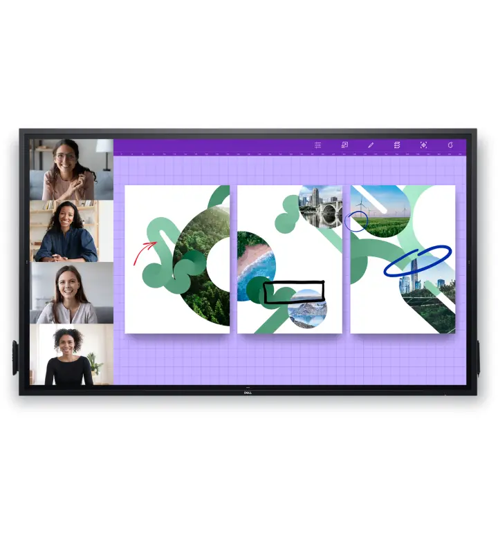 Dell 86" 4K Interactive Touch Monitor P8624QT