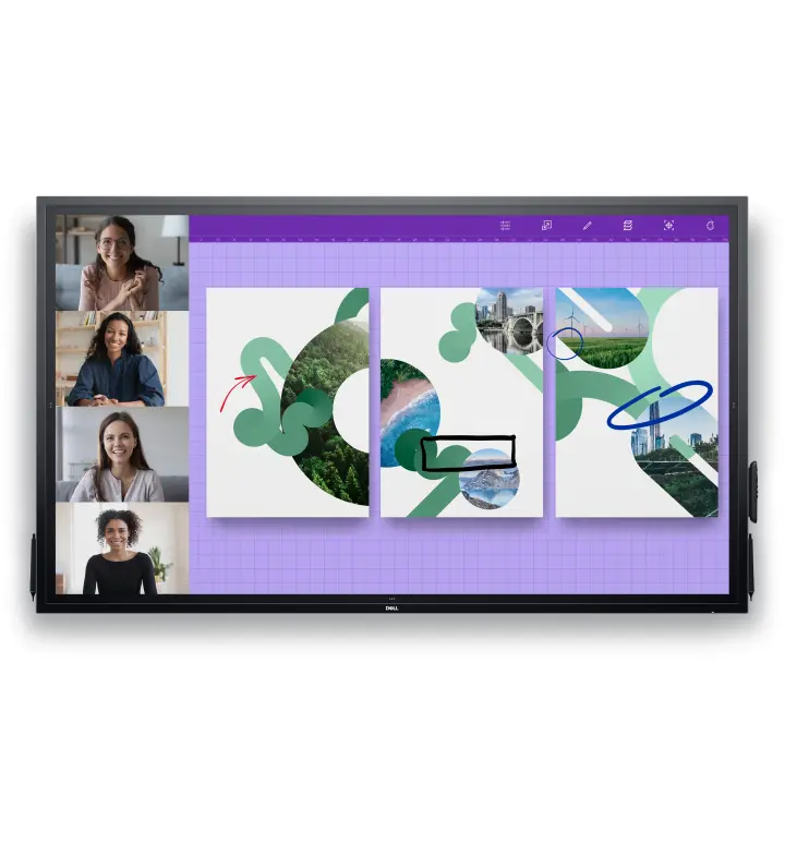 شاشة Dell 75" تفاعلية 4K P7524QT