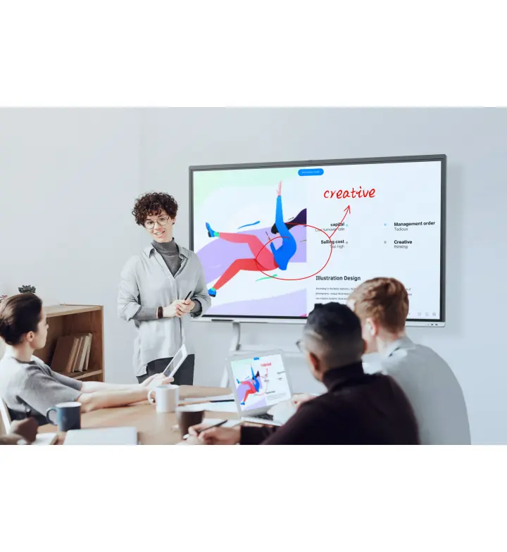 MAXHUB V5 Vogue 75" 4K Interactive Flat Panel, 20pt Touch (V75FA)