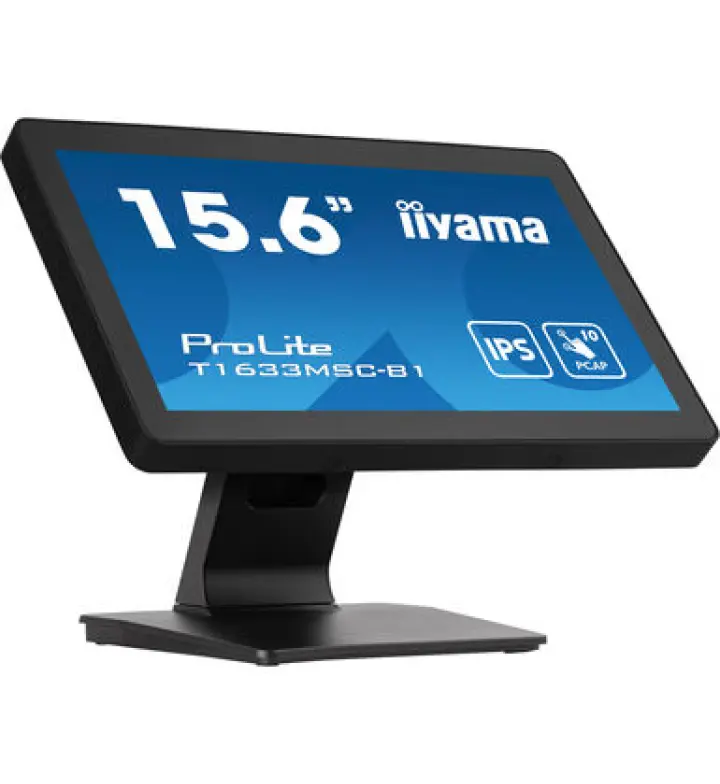 IIYAMA ProLite 15.6" Full HD PCAP Touchscreen Monitor (T1633MSC-B1)