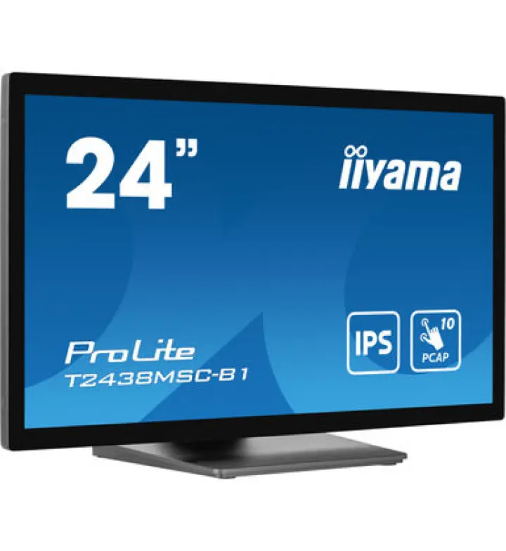 شاشة IIYAMA ProLite T2438MSC-B1 مقاس 24 بوصة، Full HD، لمس PCAP مقترن