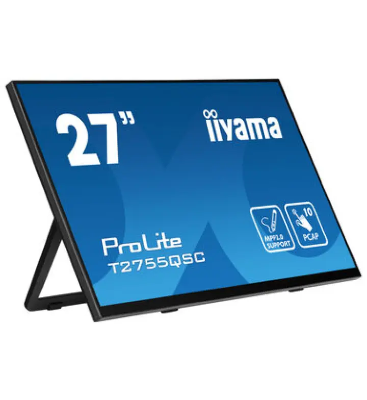 إيياما T2755QSC-B1 شاشة تفاعلية QHD بـ 27 بوصة مع لمس بصري مدمج
