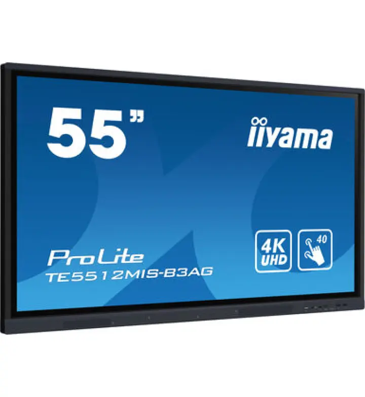 IIYAMA ProLite 55" 4K Interactive Display, 400 cd/m², 40-touch, Android 11 (TE5512MIS-B3AG)