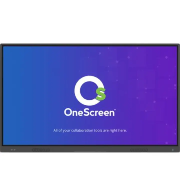 شاشة OneScreen T6 التفاعلية 65 بوصة 4K، Android 8، لمس 20 نقطة (t6-65-1)
