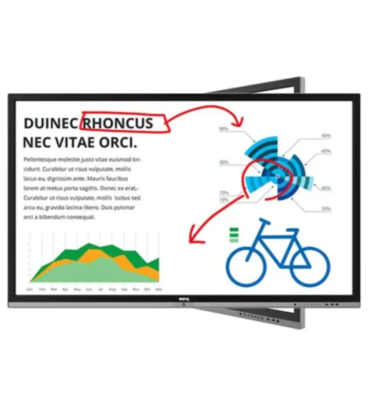 BenQ RP703 70" FHD Interactive Flat Panel, 20-Point Touch (RP703)