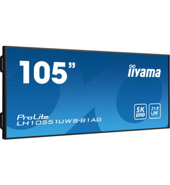 شاشة Iiyama 105 بوصة احترافية 5KUW، 5120×2160 21:9 (LH10551UWS-B1AG)