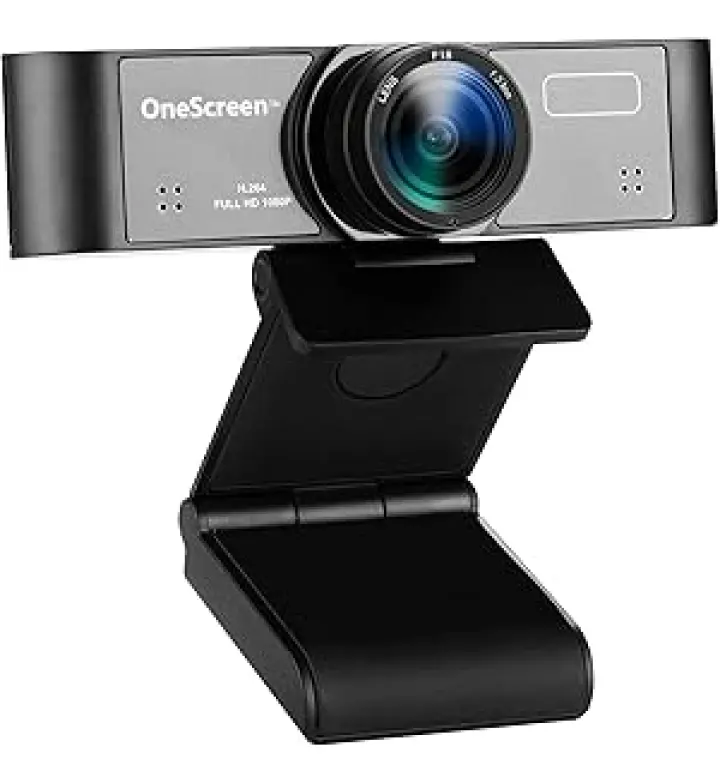 كاميرا ويب OneScreen بدقة 1080p، زاوية رؤية 120°، USB 2.0 (OS-WEBCAM)