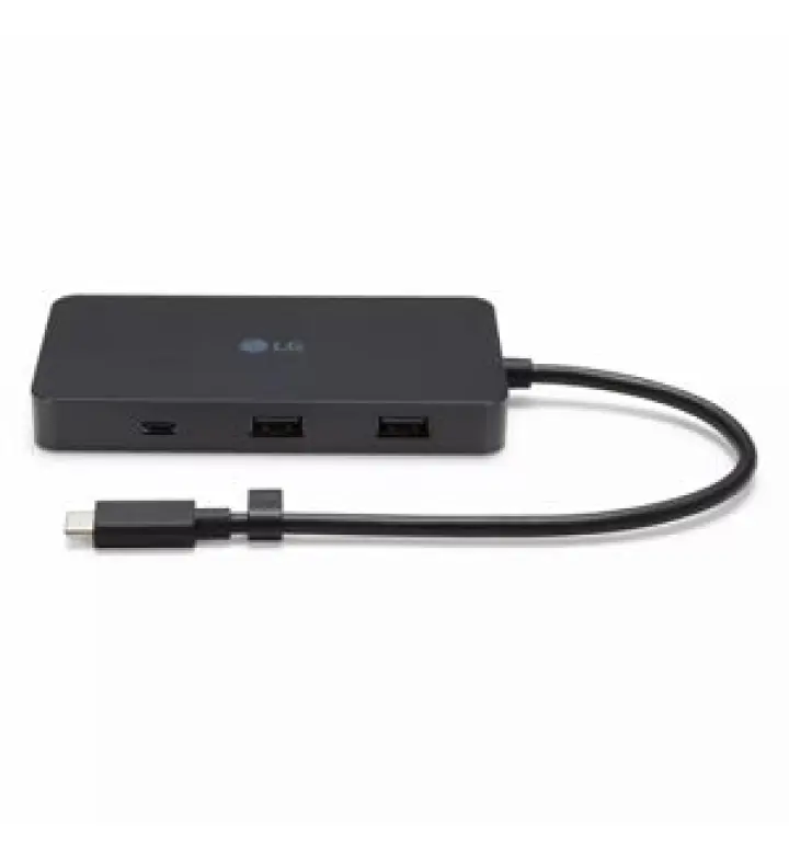 مركز LG UHG7 USB-C متعدد الأغراض، 7-في-1، يدعم عرض 4K ثنائي
