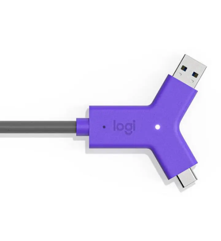 مركز الاتصال Logitech SWYTCH USB-C، 60W، دعم 4K (952-000009)