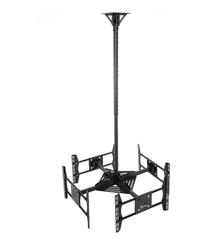 Prestigio ONKRON Ceiling Mount for 4 Displays, 32–55", Height Adjustable