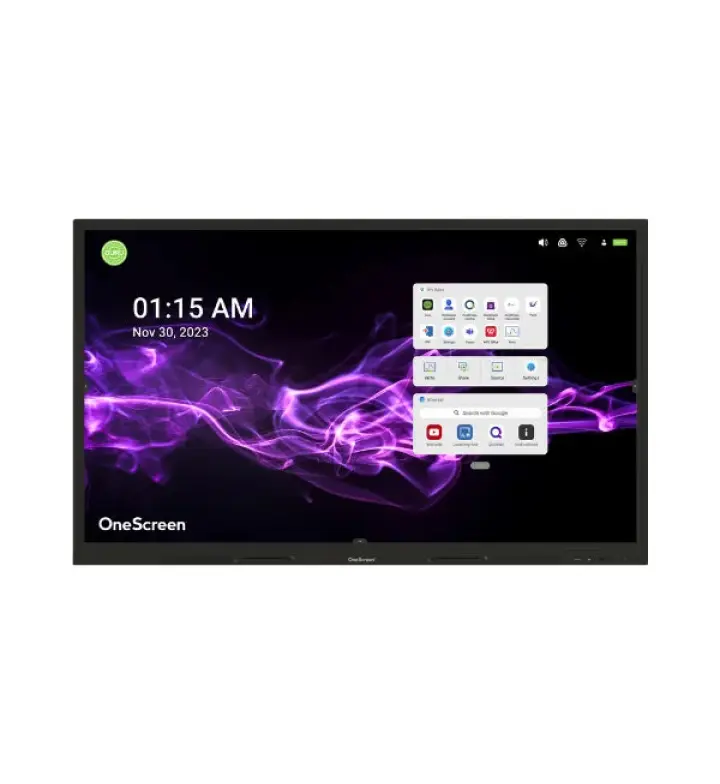 شاشة OneScreen TL7 التفاعلية 65 بوصة 4K، Android 11، لمس 40 نقطة (65-TSCRN-TL7)