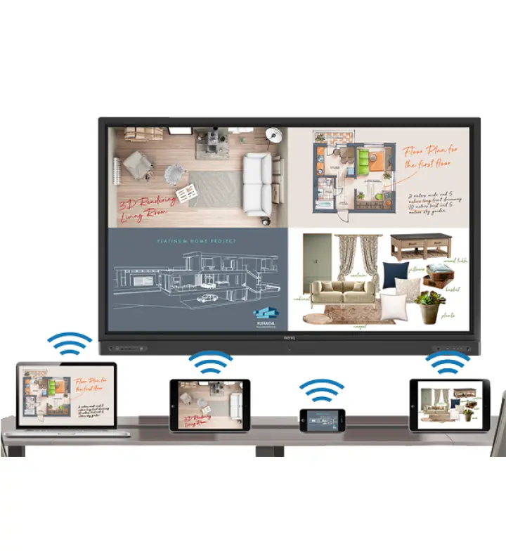 BenQ 86" Interactive Flat Panel 4K, 20-Touch (RP8602)