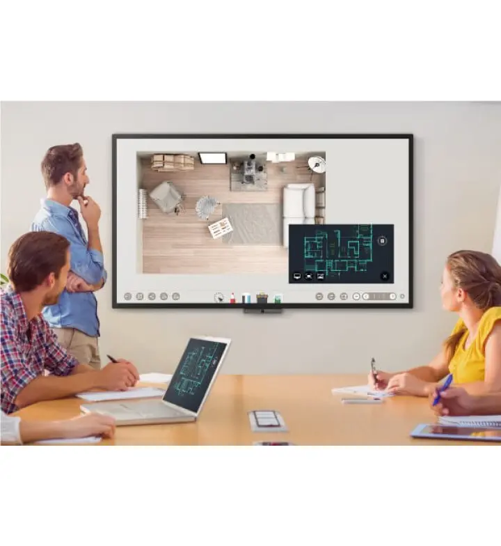 لوحة BenQ DuoBoard التفاعلية بقياس 65 بوصة 4K، لمس 20 نقطة (CP6501K)