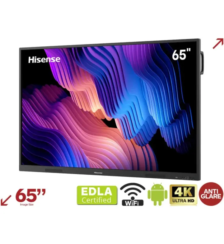 Hisense 65WE3 65" 4K Interactive Display, 400 cd/m², <40-touch, Android 14 (65WE3FE)
