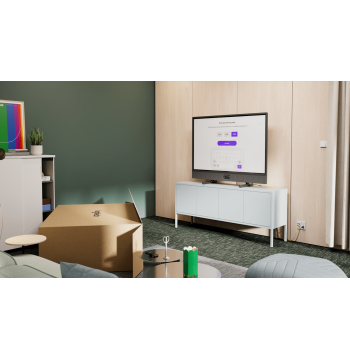 لوحة Logitech Rally Board التفاعلية 65 بوصة 4K مع الاستشعار البيئي (960-001699)