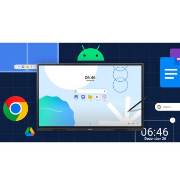 Samsung WAD Series لوحة تفاعلية 75 بوصة 4K، Android 13 (LH75WADWLGCXZA)