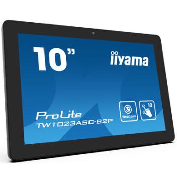 IIYAMA ProLite TW1023ASC-B2P شاشة تفاعلية 10.1"‎ HD مع PoE (387 cd/m²)