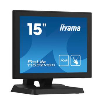 شاشة IIYAMA ProLite T1532MSC-B5X مقاس 15 بوصة، 10 نقاط لمس سعوية
