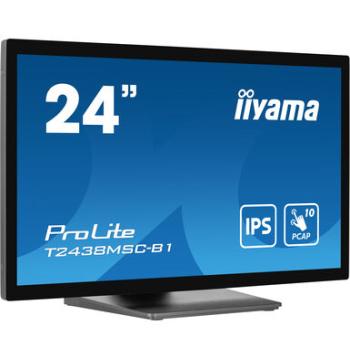 شاشة IIYAMA ProLite T2438MSC-B1 مقاس 24 بوصة، Full HD، لمس PCAP مقترن