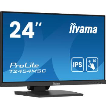 شاشة IIYAMA ProLite T2454MSC-B2AG التفاعلية 24 بوصة IPS مع 10 نقاط لمس وطلاء مضاد للانعكاس (T2454MSC-B2AG)