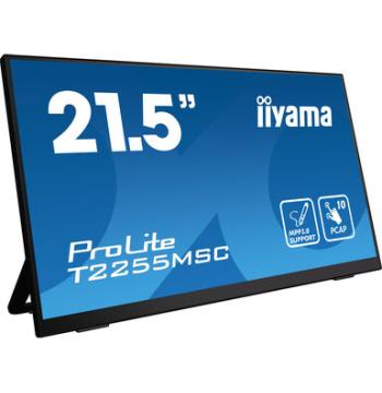 شاشة IIYAMA ProLite T2255MSC-B1 مقاس 21.5 بوصة، Full HD، لمس PCAP مقترن