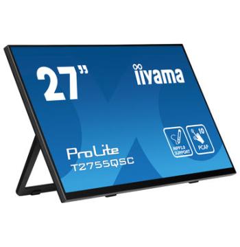 إيياما T2755QSC-B1 شاشة تفاعلية QHD بـ 27 بوصة مع لمس بصري مدمج