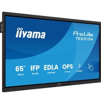 IIYAMA ProLite TE6515A-B1AG 65"‎ شاشة تفاعلية 4K UHD، Google EDLA (TE6515A-B1AG)