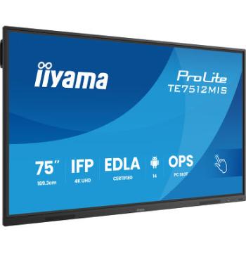 شاشة IIYAMA ProLite TE7512MIS-B4AG 75"‎ 4K (TE7512MIS-B4AG)