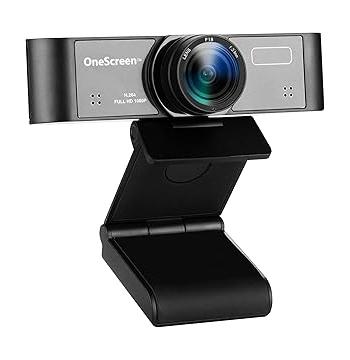 كاميرا ويب OneScreen بدقة 1080p، زاوية رؤية 120°، USB 2.0 (OS-WEBCAM)