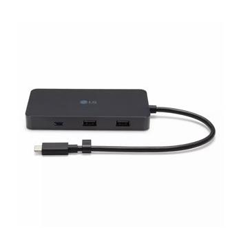 مركز LG UHG7 USB-C متعدد الأغراض، 7-في-1، يدعم عرض 4K ثنائي