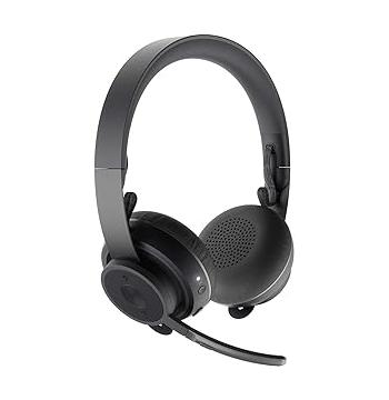 سماعة Logitech Zone اللاسلكية 981-000913 (معتمدة Teams، إلغاء ضوضاء نشط)