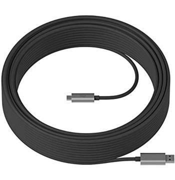 كابل Logitech 952-000195 فعال USB-C طول 5 أمتار لـ Rally Board 65