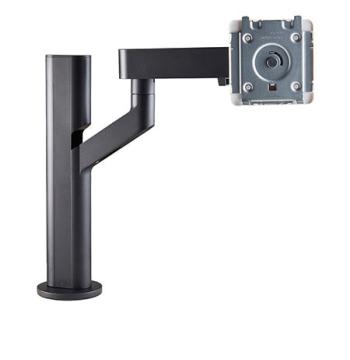 قاعدة مراقبة LG EG800BW Ergo، حركة كاملة، بيضاء