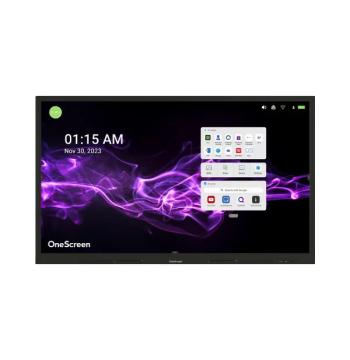 شاشة OneScreen TL7 التفاعلية 105 بوصات 5K، Android 11، لمس 50 نقطة ⁦(105-TSCRN-TL7)⁩